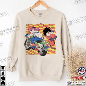 Dragon Ball Z Goku and Bulma Shirt Dragon Ball Z Anime Son Goku DBZ Sweatshirt 1