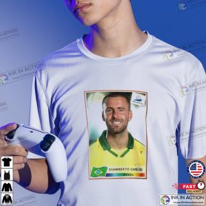 England Shawberto Carlos Funny Football Soccer Active T Shirt