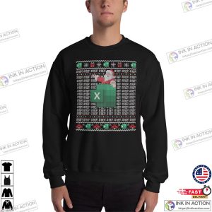 Excel REF Error Spreadsheet Ugly Christmas Sweater Excel Gifts for Accountant Shirt