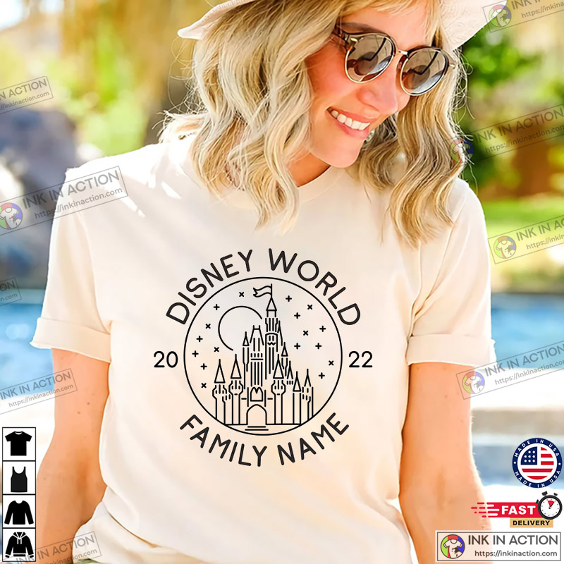 Family Disneyworld Shirt, Comfort Colors Custom Disney Shirt - Ink