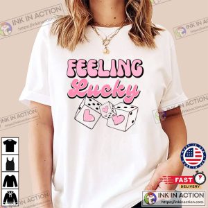 Feelin’ Lucky Valentines Day T-shirt, Valentine Shirts