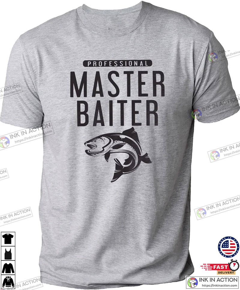 Fishing Gifts for Men, Master Baiter Shirt, Bass Fishing T-shirt, Fishy Tee  - Print your thoughts. Tell your stories.