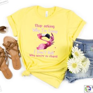Flamingo Stop Asking Why I’m Crazy T-Shirt
