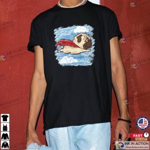 Flying Pug Classic T Shirt 1