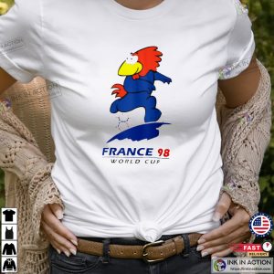 Footix France 98 World Cup Mascot Active T Shirt 2