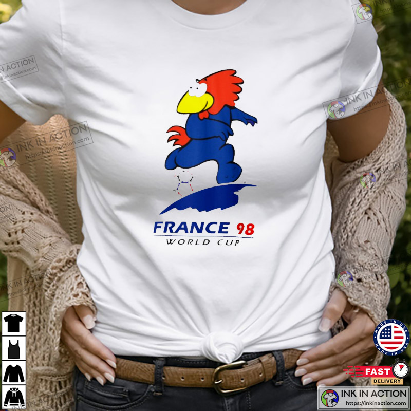 Neuropathie ruimte in de buurt Footix France 98 World Cup Mascot Active T-Shirt - Ink In Action