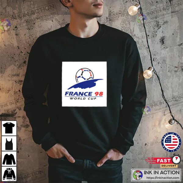 France 98 World Cup Simple Logo T-Shirt