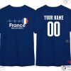 France Team Personalized Custom Name Number Shirt