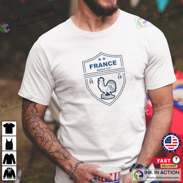 France World Cup 2022 National Football Team Logo France Soccer Shirt