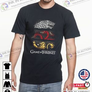 Game Of Thrones House Banners Black Shirts 4