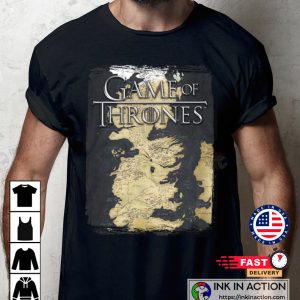Game Of Thrones Series Map Black Shirts