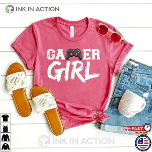 Gamer Girl Tshirt PC Gamer T shirt Joystick Design Shirt 5
