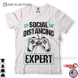 Gamer T Shirt Gaming Social Distancing Funny Console Gaming Cool T Shirt 2