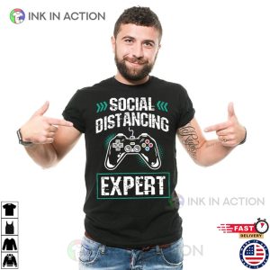 Gamer T Shirt Gaming Social Distancing Funny Console Gaming Cool T Shirt 4