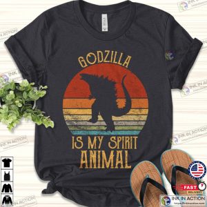 Godz Is My Spirit Animal Vintage T-shirt, Ghostzilla Shirt