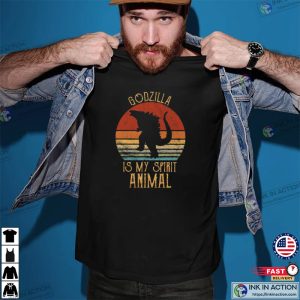 Godz Is My Spirit Animal Vintage T shirt Ghostzilla Shirt 3