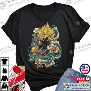 Goku Dragon Ball Shirt Goku Super Saiyan Vintage 80s 90s Dragon Ball Z Anime 3