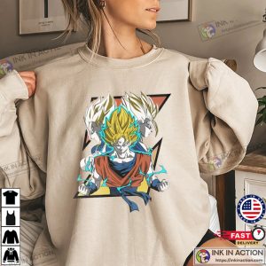 Goku Gohan Vegeta Dragon Ball Super Hero Shirt, Goku Kid Super Saiyan Vintage 80s 90s Dragon Ball Z Anime, Manga Gift Fan Sweatshirts