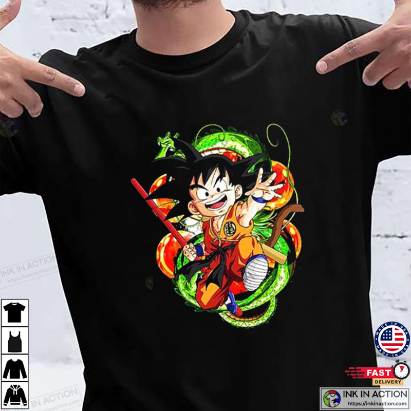 Goku Kid DBZ Shirt, Goku Super Saiyan Vintage 80s 90s Dragon Ball Z Anime ,  Manga Gift Fan Shirts - Print your thoughts. Tell your stories.