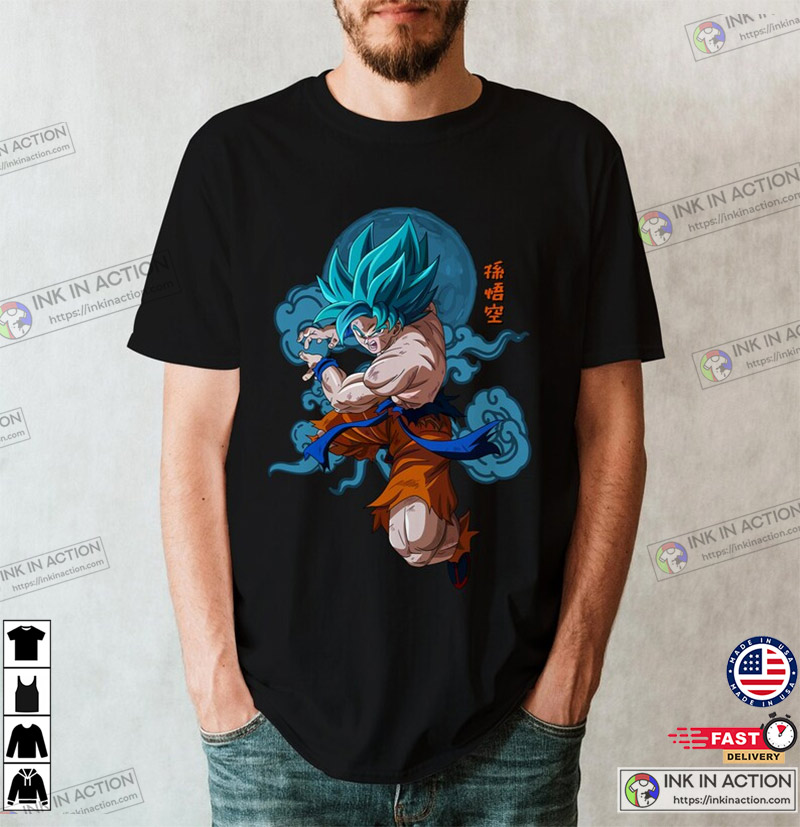 Camiseta Camisa Dragon Ball Super Goku SSJ Blue