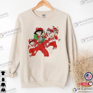 Goku Vintage Christmas Shirt Vintage 80s 90s Dragon Ball Z Anime Manga Gift Fan Sweatshirts 3