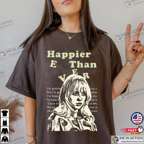 2022 Happier Than Ever The World Tour Shirt