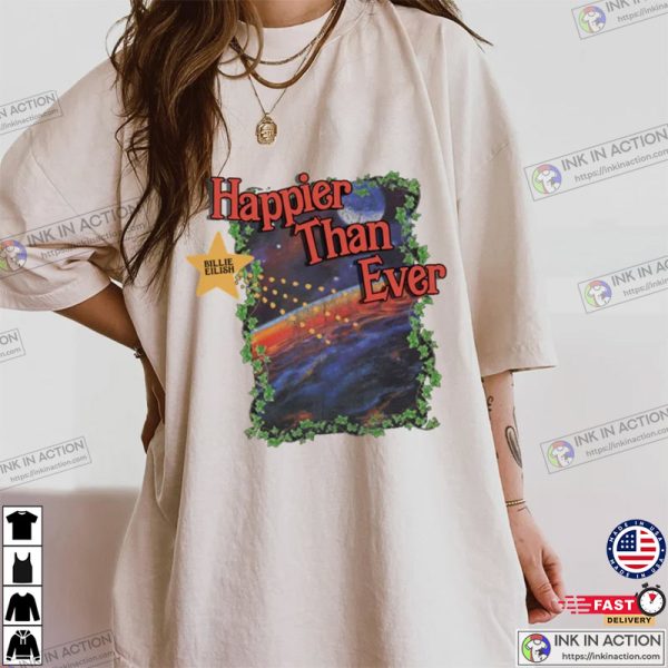 Billie Eilish Happier Than Ever Graphic Music Shirt