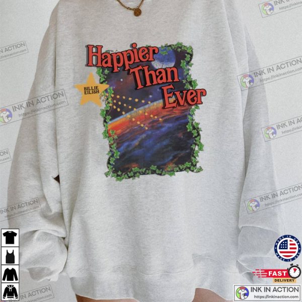 Billie Eilish Happier Than Ever Graphic Music Shirt