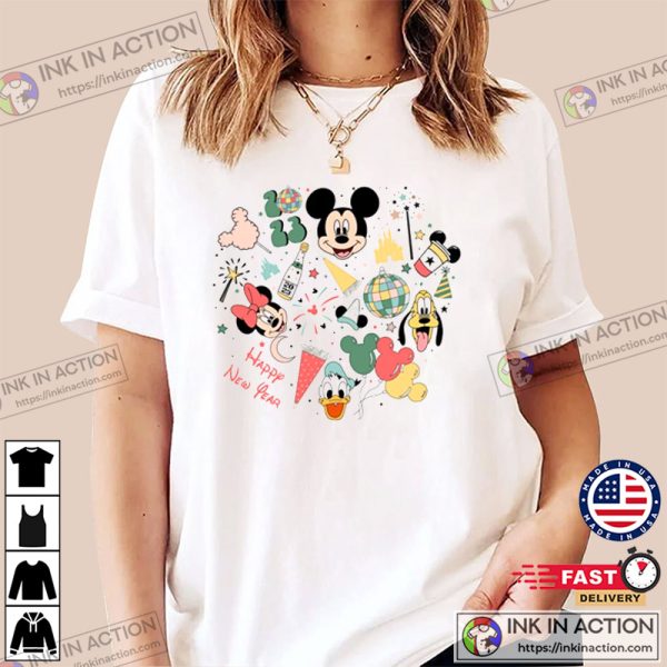 Happy New Year 2023 Mickey Mouse Happy New Year 2023 Shirt