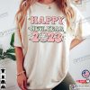 Happy New Year 2023 New Years Eve Retro New Year Tee