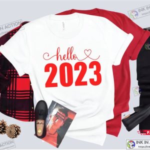 Happy New Year 2023 T Shirt New Year Party Members Tees Christmas Family Reunion Clothes 3