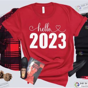 Happy New Year 2023 T Shirt New Year Party Members Tees Christmas Family Reunion Clothes 4