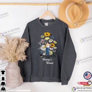 Harrys House Sweatshirt Floral Hoodie for Women Harry Silhouette Sweatshirt Harry Graphic Tees 2