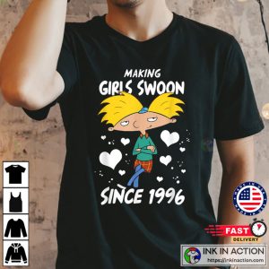 Hey Arnold Valentine’s Day Arnold Making Girls Swoon Unisex T-Shirt, Valentine Day Tshirt