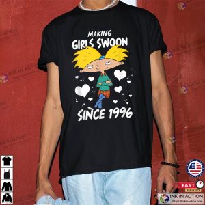 Hey Arnold Valentines Day Arnold Making Girls Swoon Unisex T Shirt Valentine Day Tshirt 2