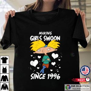 Hey Arnold Valentines Day Arnold Making Girls Swoon Unisex T Shirt Valentine Day Tshirt 3