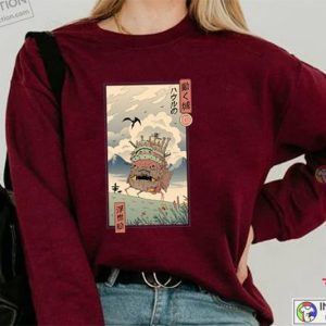 Howls Moving Castle Sweatshirt Anime Howls Moving Castle Shirt Gift For Otaku Shirt Anime Trending Shirt 2