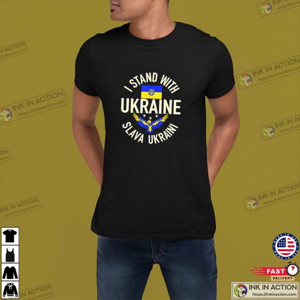 I Stand With Ukraine Slava Ukraina Classic T-Shirt