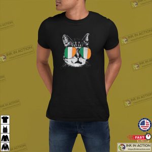 Irish Flag Cat St Patrick’s Day Catricks T-shirt