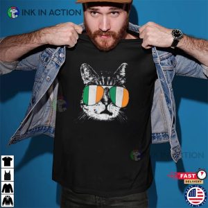 Irish Flag Cat St Patricks Day Catricks T shirt 3