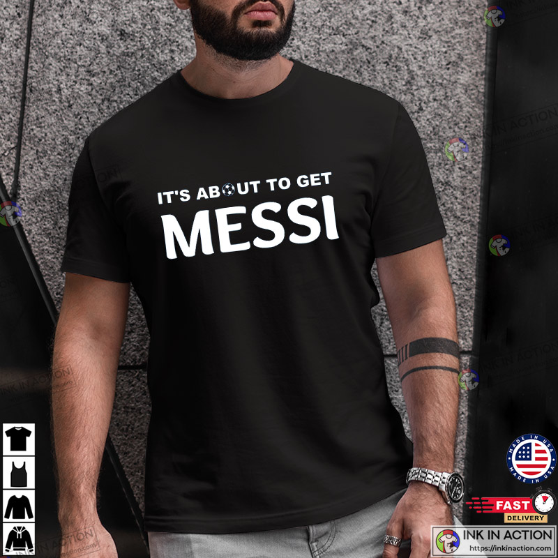 Lionel Messi Graphic T-Shirt M10 GOAT Argentina Jersey Shirt - Ink In Action