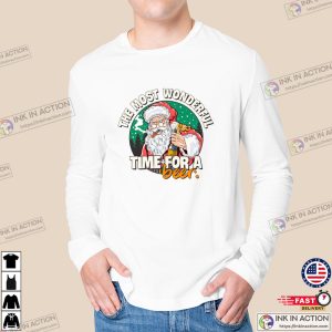 Its The Most Wonderful Time For A Beer Shirt Christmas beer lover Gift funny christmas t shirts 3