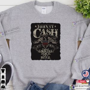 Johnny Cash The Man In Black Country Rock And Roll Sweatshirt Country Concert Sweater 4
