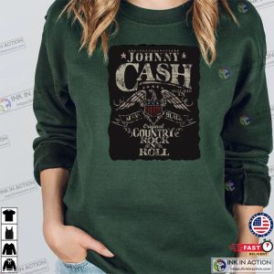 Johnny Cash The Man In Black Country Rock And Roll Sweatshirt Country Concert Sweater 5