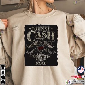 Johnny Cash The Man In Black Country Rock And Roll Sweatshirt Country Concert Sweater 7