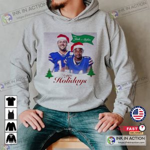 Josh Allen Stef Diggs Holiday Christmas Sweater Sweatshirt Buffalo Bills Mafia Shirt 4