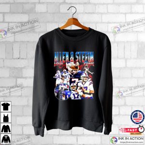 Josh Allen Stefon Diggs Vintage T Shirt Buffalo Bills Graphic Tee 3