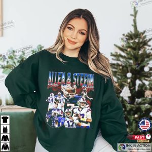 Funny Josh Allen x Stefon Diggs 2020 Buffalo Bills gift T-Shirt cute tops  Blouse mens clothing