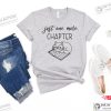 Just One More Chapter Reading Cat Shirt, Cat with Book Shirt