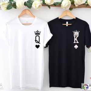 King and Queen Shirt Couple Shirts King of Spades and Queen of Heart Shirt Couple Outfit 2